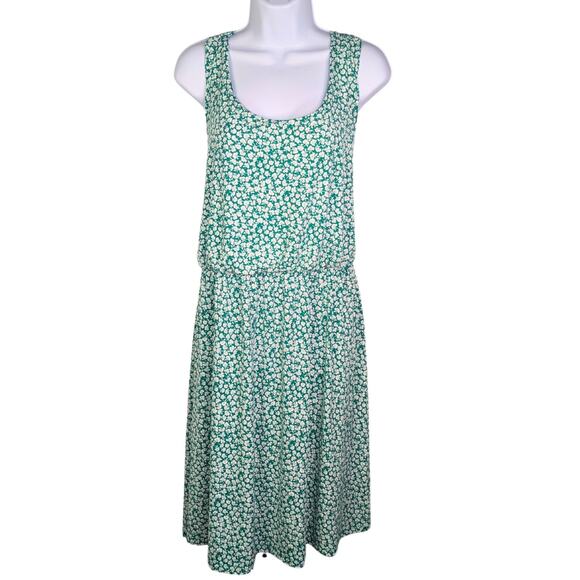 Kaileigh Dress Womens 3X Green Floral Romantic Cottagecore Feminine Flowy Midi - Picture 1 of 8